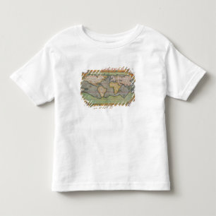 Typus Orbis Terrarumの世界の地図 トドラーTシャツ