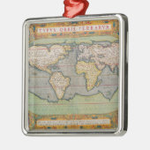 Typus Orbis Terrarumの世界の地図 メタルオーナメント (左)
