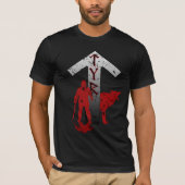 TyrおよびFenrirのRuneのワイシャツ Tシャツ (正面)