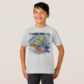 Tyrannoの管の波のデザイン Tシャツ (正面フル)