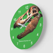 Tyrannosaurus rex ラージ壁時計 (傾斜)