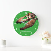Tyrannosaurus rex ラージ壁時計 (ホーム)