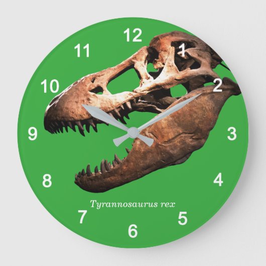 Tyrannosaurus rex ラージ壁時計 (正面)