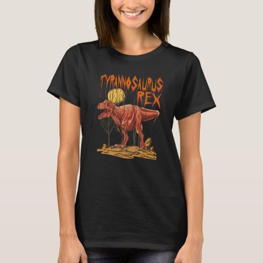Tyrannosaurus Rex Dino Dinosaur Identification Tシャツ (正面)