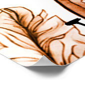 Tyrannosaurus Rex Dinosaur on Bedroom Wall Poster ポスター (角)