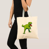 Tyrannosaurus rex stylized tote bag トートバッグ (正面(商品))