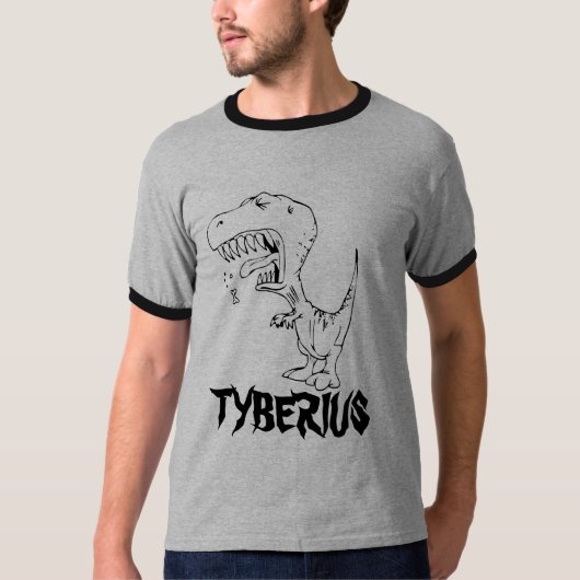 Tyrannosaurus_Rex、TYBERIUS Tシャツ (正面)