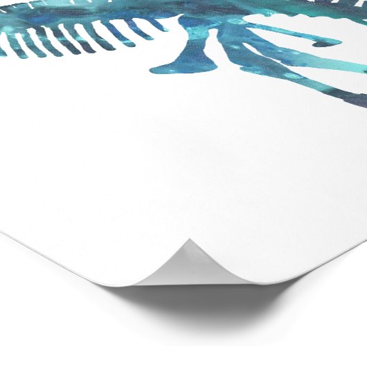 Tyrannosaurus skeleton ポスター (角)