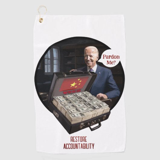 TyrantWear：私を許す？ ゴルフタオル (正面)