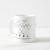 Tyrelペプチド名mug コーヒーマグカップ (正面左)