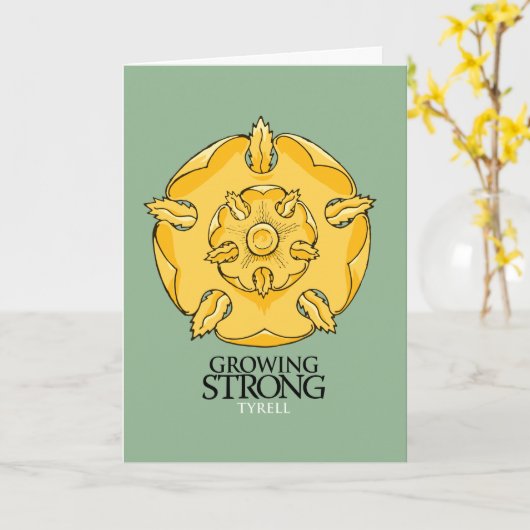 Tyrell Sigil – 強く成長 カード (黄色い花)