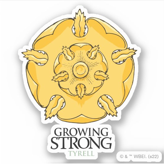 Tyrell Sigil – 強く成長 シール (正面)
