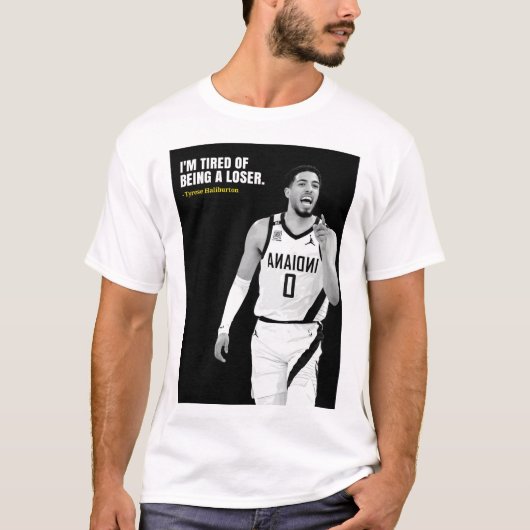 Tyrese Halliburton quotes T-Shirt Tシャツ (正面)