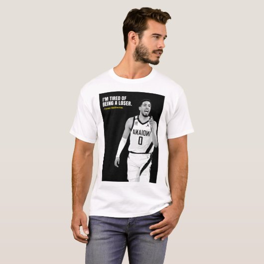 Tyrese Halliburton quotes T-Shirt Tシャツ (正面フル)