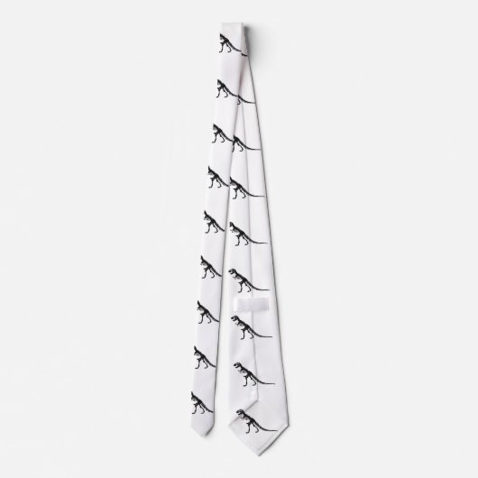 Tyrnosaurus Skeleton – 背景色を選択 ネクタイ (裏面)