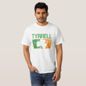 Tyrrellの姓のクローバー Tシャツ (正面フル)