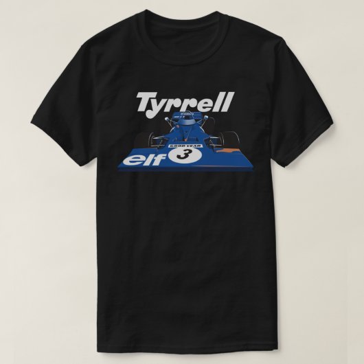 Tyrrell 003 F1 Tシャツ (デザイン正面)