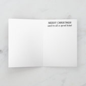 TySantaSaurusレックス、メリークリスマスカード シーズンカード (内部)