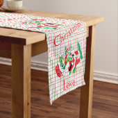 TySantaSaurus クリスマスパーソナライズ 14 x 72 ショートテーブルランナー (インサイチュ)
