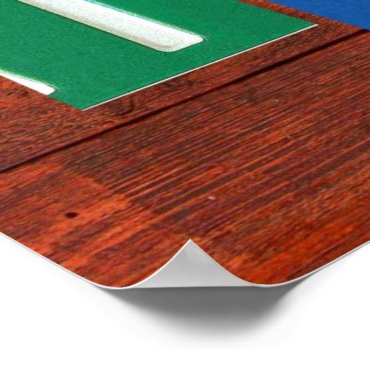 TYSONライセンスプレートレタリング名署名ポスター ポスター (角)