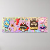 TYZUアニメおもしろいかわいいキャラクターかわいいポスター ポスター (正面)