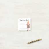 Tzedaka（ユダヤ教の）バル・ミツバーノート – ガール与えズTzedaka ポストイット (デスク上)