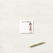 Tzedaka(ユダヤ教の)バル・ミツバーノート – ガール与えズTzedaka ポストイット (デスク上)