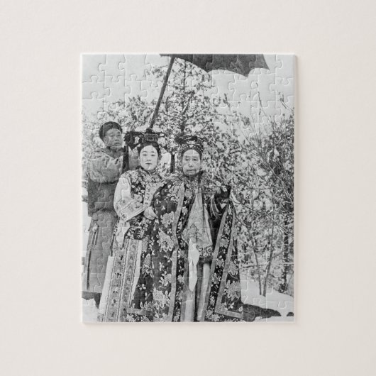 Tz'u中国、c.1の彼の(1835-1908年の)皇太后 ジグソーパズル (縦)