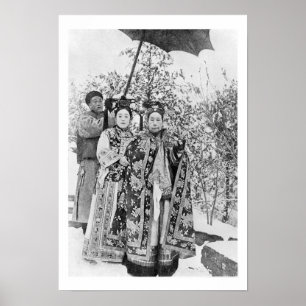 Tz'u中国、c.1の彼の(1835-1908年の)皇太后 ポスター