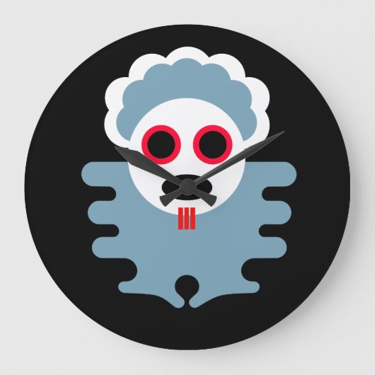 Tzurs-Ki Clupkitzのクロノグラフ ラージ壁時計 (正面)