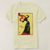 Tシャツ：トゥールーズ・ロートレック – Jane Avril Tシャツ | Zazzle