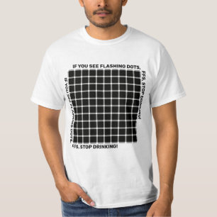 uならc点滅の点の…火花を発する格子錯覚 tシャツ