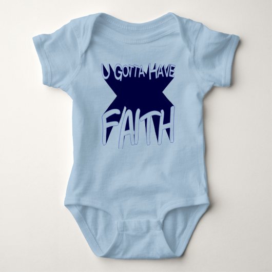 Uに信頼があるために得ました ベビーボディスーツ (正面)