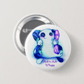 "Uに幸せな"ボタンを作るためにべたつく物作りました 缶バッジ (正面&裏面)