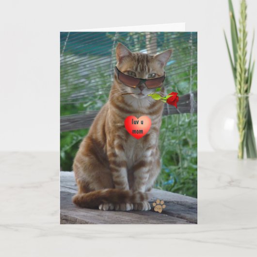 uのお母さんをlove カード (正面)