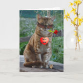 uのお母さんをlove カード (黄色い花)