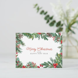 uのクリスマスおめでとう ポストカード