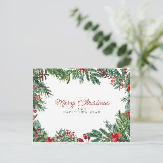 uのクリスマスおめでとう ポストカード