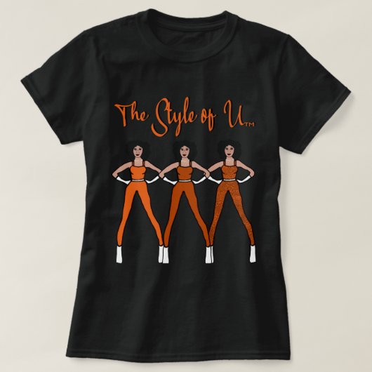 Uのスタイル (焦茶色) Tシャツ (デザイン正面)