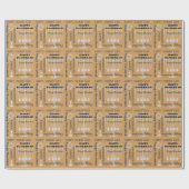 Uの一突き色の幸せなハヌカーの記号及び文字 ラッピングペーパー (フラット)