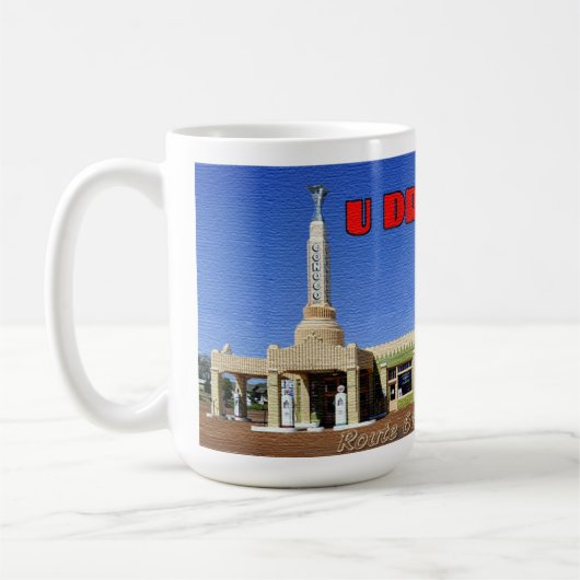 Uの低下のインのカフェのコーヒー・マグ コーヒーマグカップ (左)