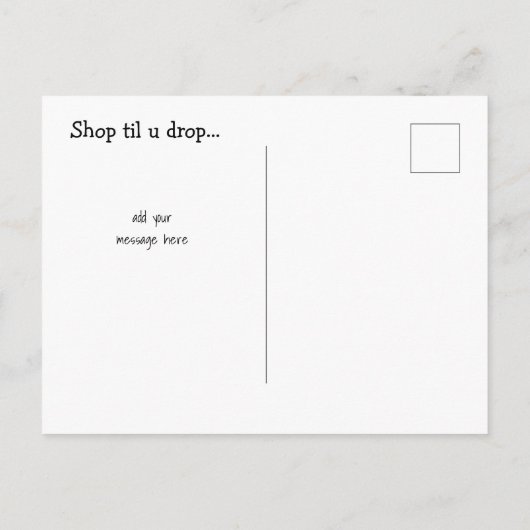 uの低下の郵便はがきの招待まで店 インビテーションポストカード (裏面)