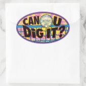 Uの発掘はそれ絞り染めできます 楕円形シール (バッグ)