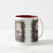 Uの雪だるまのマグのためのS'Mores Iの焼跡 ツートーンマグカップ (正面右)