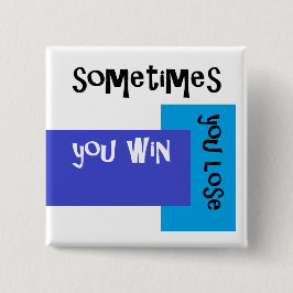 Uの❤️をlove私を時々正方形のバッジ… love 缶バッジ