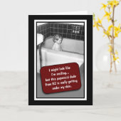 Uの❤️をlove私をloveおもしろいの挨拶状w/whiteは囲みます カード (黄色い花)