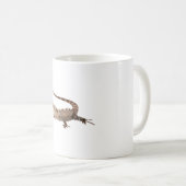 Uはイグアナのとげのある尾を利用 コーヒーマグカップ (正面右)