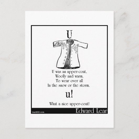 Uは上衣だった ポストカード (正面)