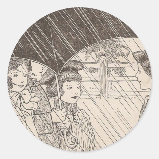 Uは傘のためだ ラウンドシール (正面)