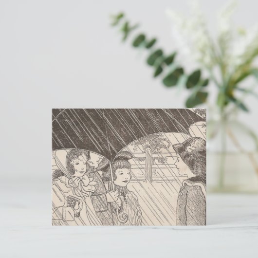 Uは傘のため ポストカード (スタンド正面)